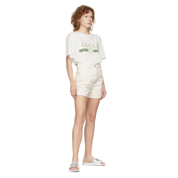 Gucci Cat Logo Pursuit Slip On Slide Sandal - Picture 5 of 15